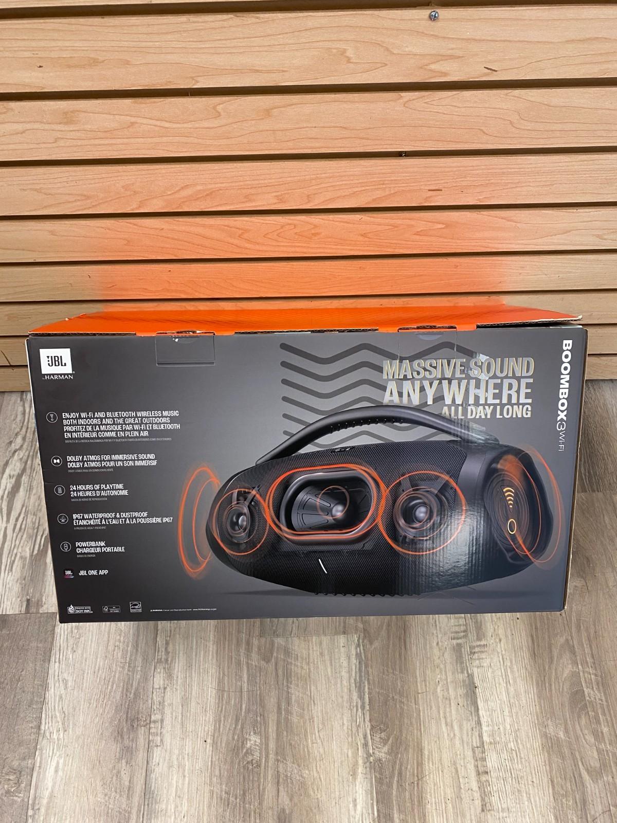 JBL Boombox 3 Bluetooth Partybox Speaker w/ Monstrous Bass 120V New