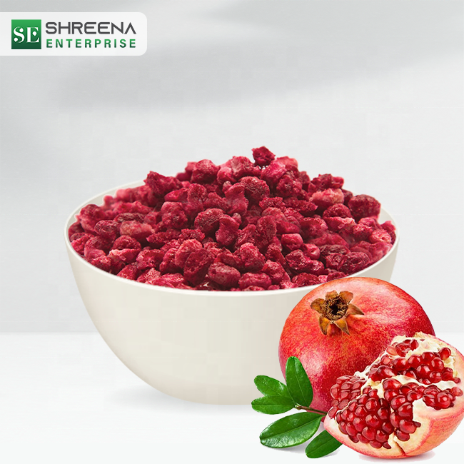 Organic and Common Farm Pomegranate Fruit Healthy and Juicy Ball Shape Fresh 9-Month Shelf Life Frozen via IQF Process