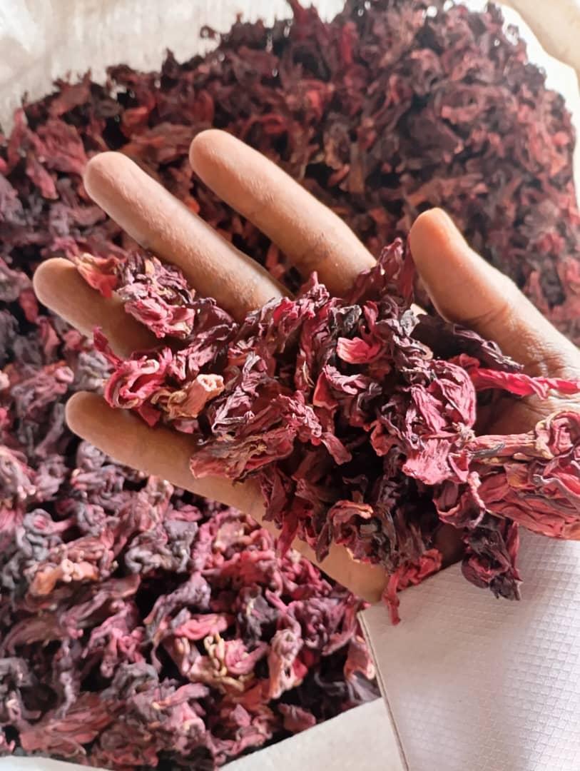 Dried Hibiscus Flowers (Hibiscus sabdariffa) Whole dried calyces (flower petals) Max Moisture: 5% Purity: 99% Max With Full Shape Petals Flowers $2,200