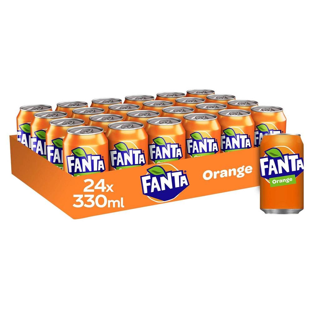 Wholesale FANTA Refreshing Drinks Orange Carbonated Soft Drinks 325ML.for 100% Export