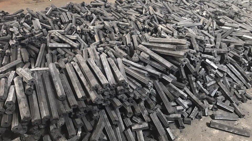 Sawdust Charcoal Briquettes