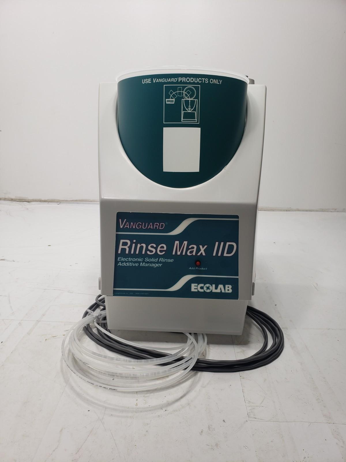 New Ecolab Vanguard Rinse Max IID Wash Max Dispensing System 92181005
