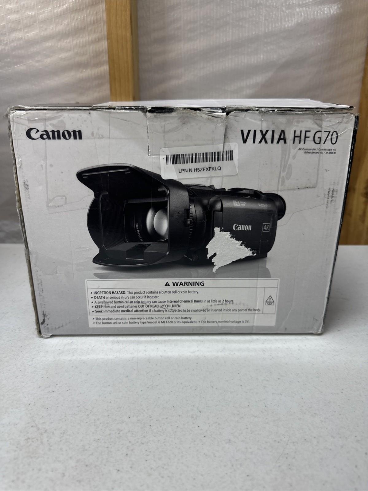 Canon VIXIA HF G70 4K UHD Camcorder BRAND NEW