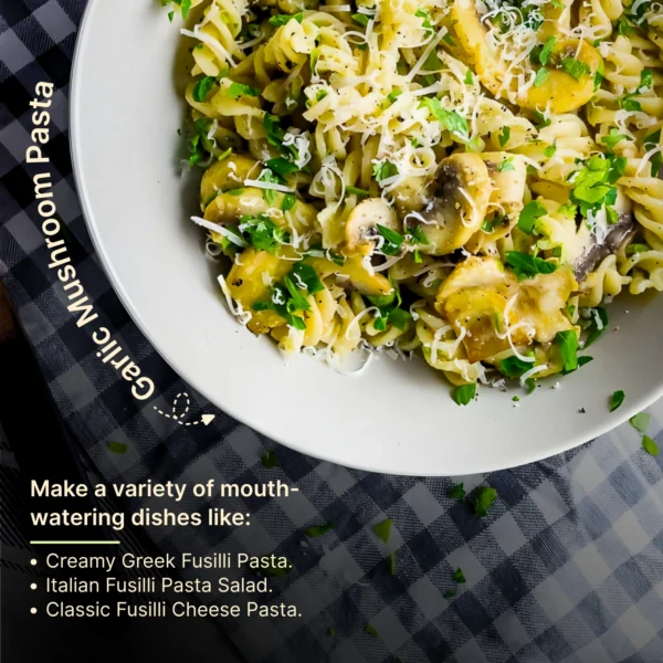 Healthy Fusilli Pasta Dish