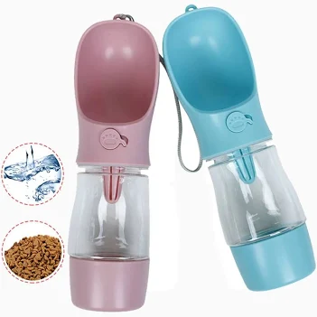 Amazons Best Sellers Food Package Luxury Empty Water Bottles Pet Dog Water Bottle Feeder Portable Pet Food Water Bottle