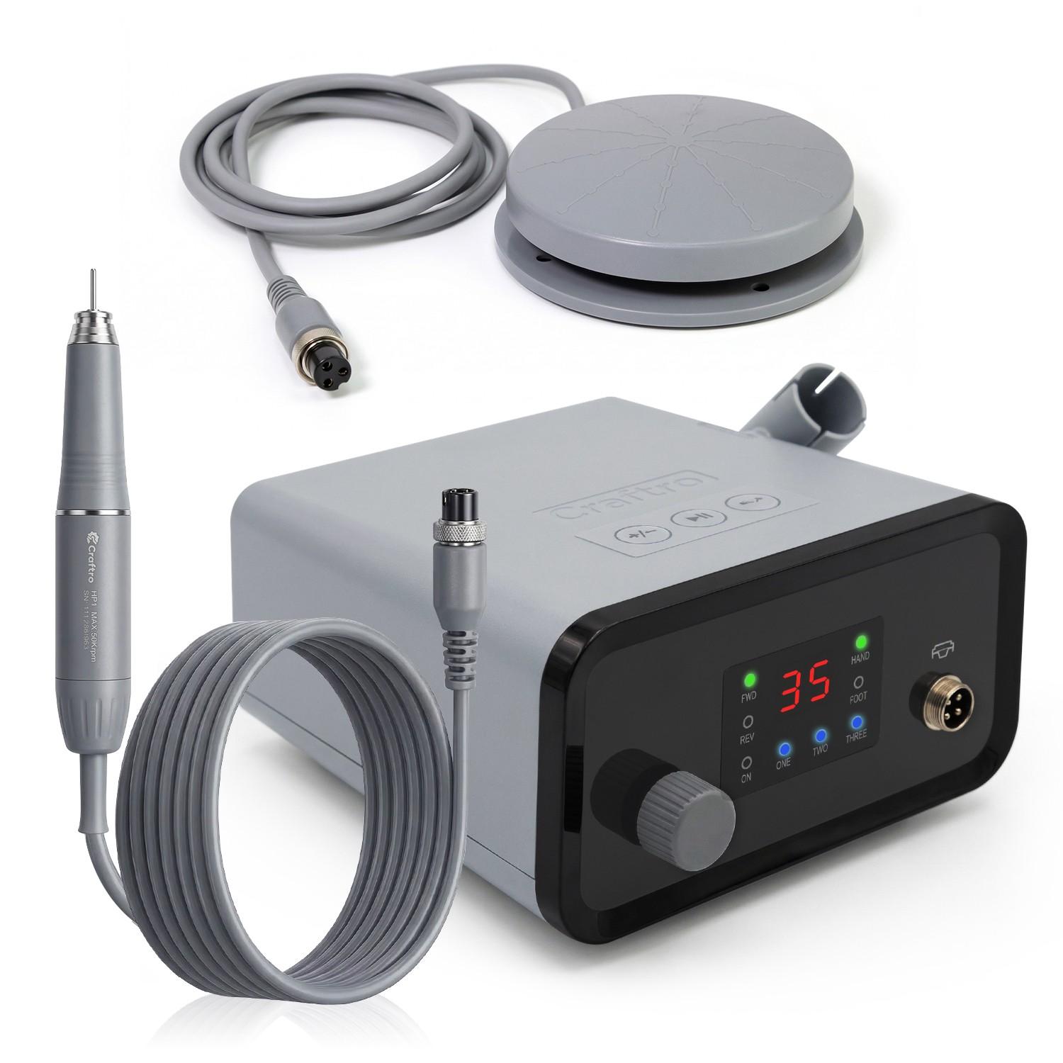 Craftro VK-MM2 50K RPM Desktop Electric Nail Drill Micromotor E-File 2 Modes