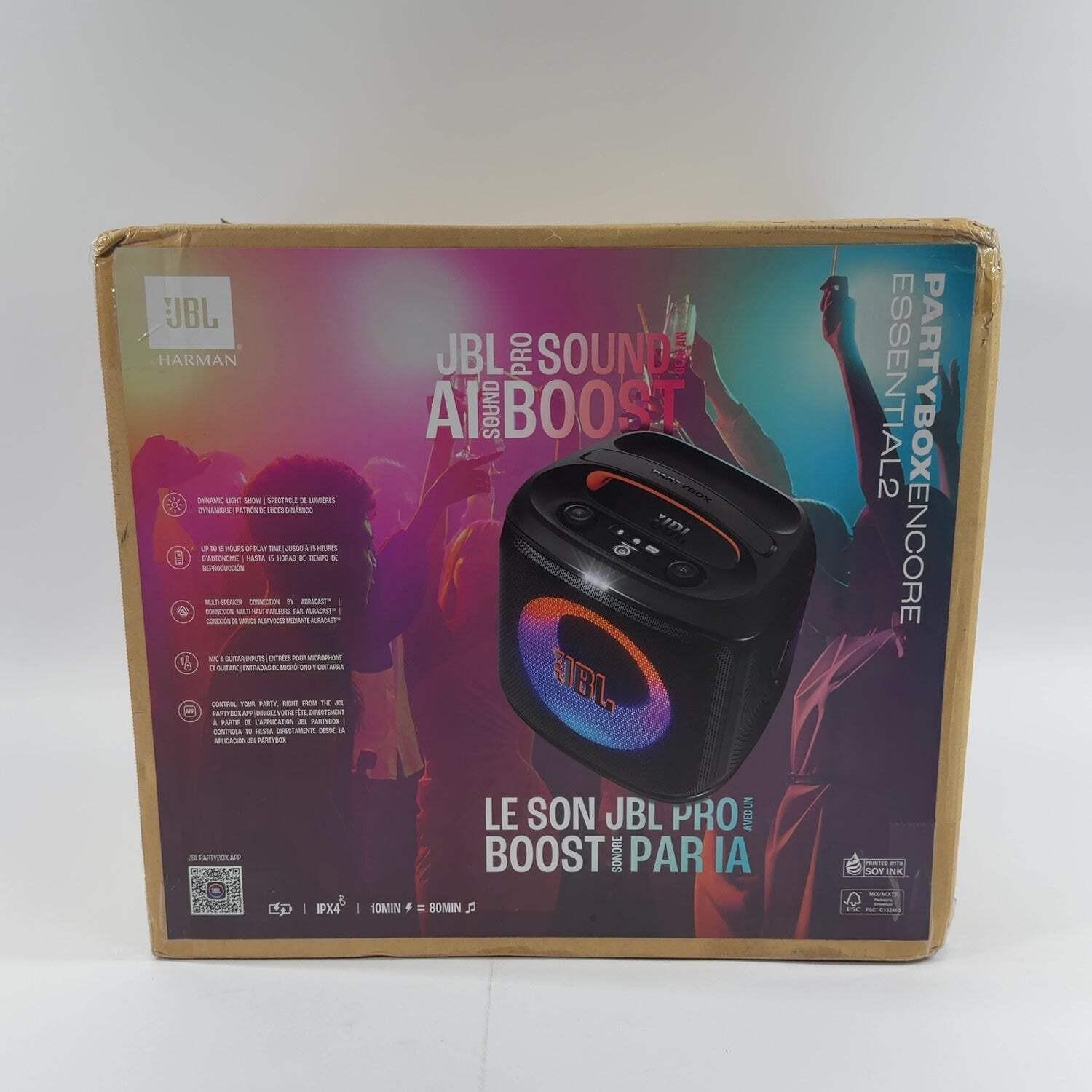 New JBL Partybox Encore Essential 2 Portable Bluetooth Waterproof Party Speaker