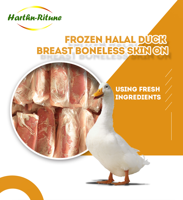 High quality HALAL Frozen roasted duck breast skinless boneless duck meat