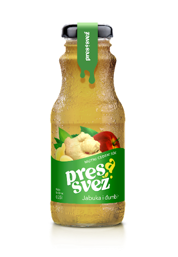 Apple & Ginger Juice Bottle